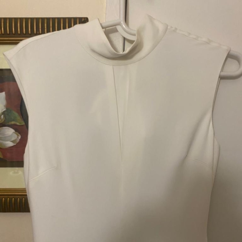 NWT REISS White Livvy Mock Neck Maxi Dress - UK 8/ US 4 - Picture 10 of 16